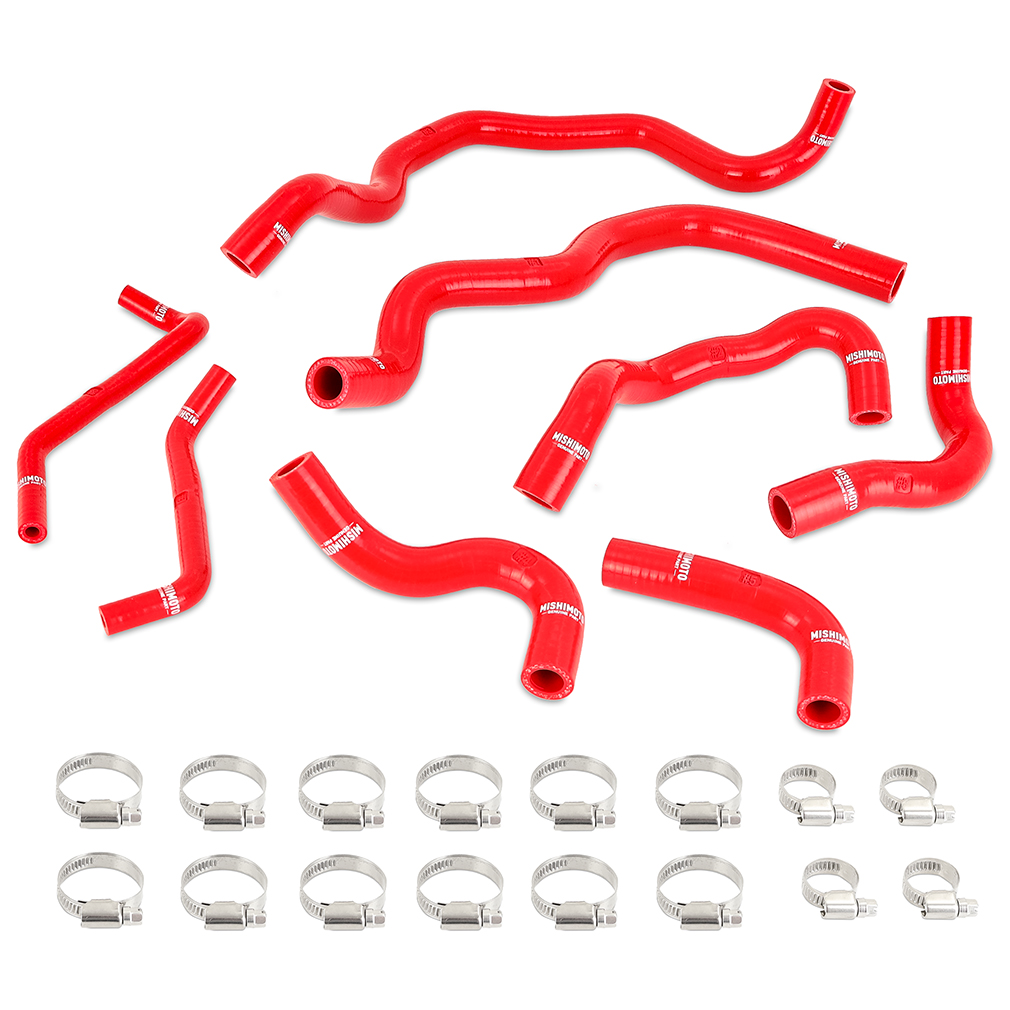 Mishimoto — Mishimoto 2016+ Infiniti Q50/Q60 3.0T Ancillary Coolant Hose Kit - Red
Silicone Hose Kit - view 6